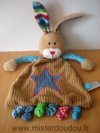 Lief Lapin Marron etoile bleue - Très bon état