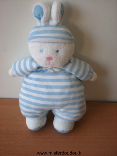 Luminou Lapin Rayé blanc bleu - Bon état