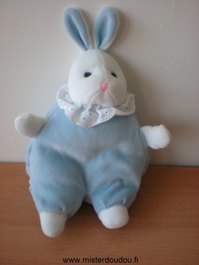 Marque Inconnue Lapin Lapin bleu blanc dentelle comexo - Très bon état