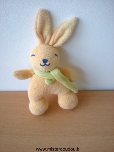 Marque Inconnue Lapin Tissus eponge orange echarpe verte - Très bon état