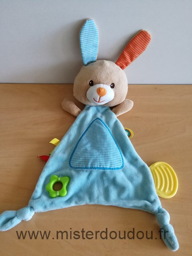 Minimi Lapin Bleu beige triangle anneau dentaire - Très bon état