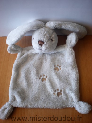 Nicotoy Lapin Gris clair empreintes - Bon état