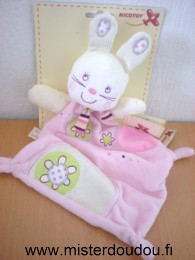 Nicotoy Lapin Rose blanc my baby - Neuf