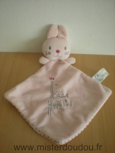 Nicotoy Lapin Rose oiseau happy bird - Très bon état