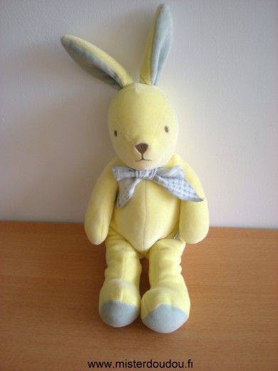 Nounours Lapin Jaune bleu - Très bon état