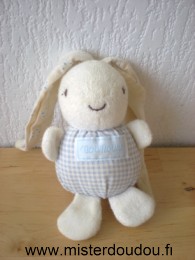 Nounours Lapin Vichy bleu blanc - Bon état