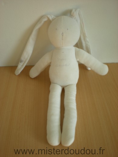 Petit bateau Lapin Blanc brode mon doudou - Très bon état