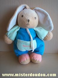 Takinou Lapin Bleu vert rose - Très bon état