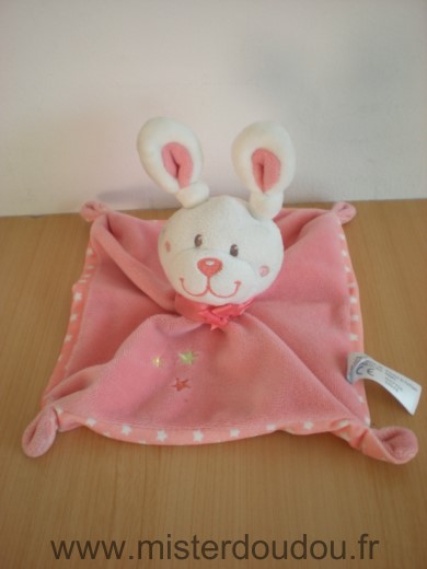 Tex Lapin Rose blanc etoiles blanches - Très bon état