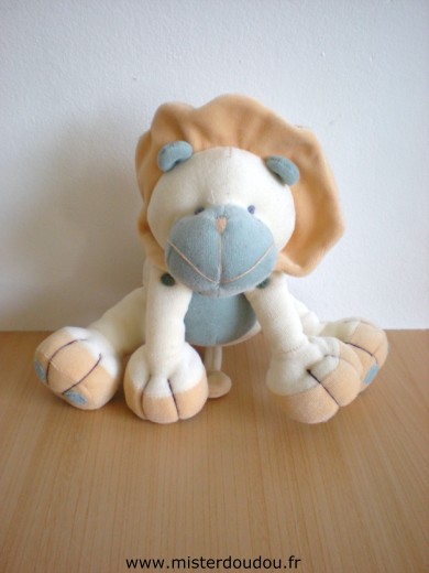 Babibou Lion Beige bleu - Très bon état