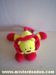 Planet pluch Lion Jaune rouge - Très bon état