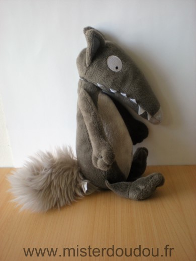 Auzou Loup Marron gris - Très bon état