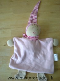Bob ay Lutin Rose bonnet rayé rose rouge - Très bon état