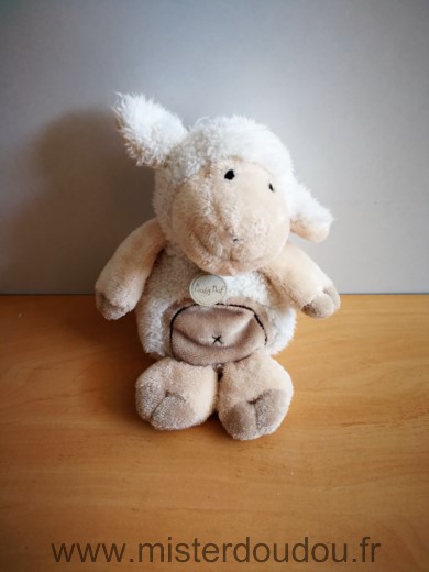 Baby nat Mouton Blanc beige - Très bon état