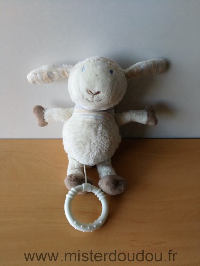 Baby sun Mouton Blanc foulard avec rayures - Très bon état
