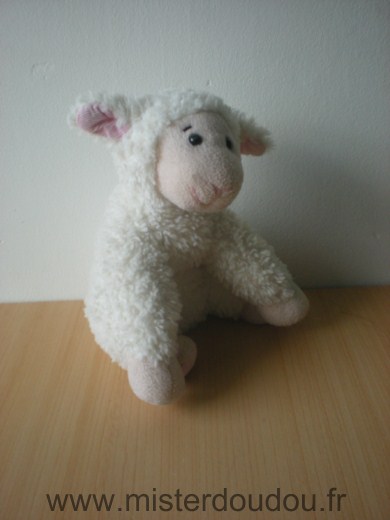 Hema Mouton Blanc rose - Très bon état