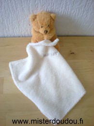 Baby nat Ours Beige mouchoir babynat écru - Très bon état