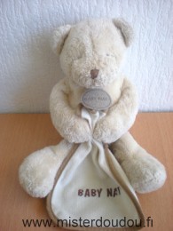 Baby nat Ours Beige mouchoir écru baby nat - Très bon état