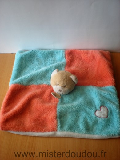 Baby nat Ours Bleu orange coeur - Très bon état
