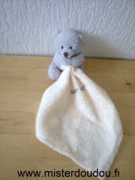 Baby nat Ours Gris mouchoir beige babynat - Très bon état