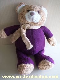 Bergere de france Ours Violet beige - Très bon état