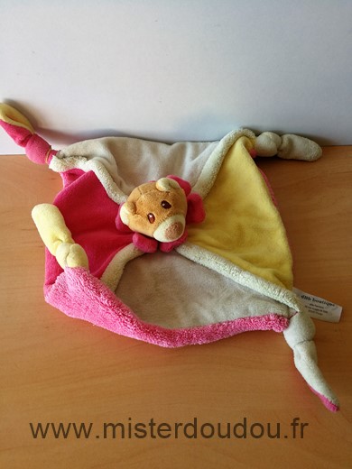 Dbb boutique Ours Rose mauve jaune - Très bon état