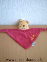 Disney Ours Rouge brodé winnie en jaune - Très bon état