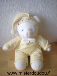 Gipsy Ours Blanc jaune baby bear - Très bon état