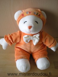 Gipsy Ours Blanc orange baby bear - Très bon état