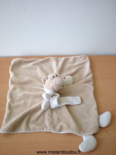 Jollybaby Ours Beige nez rose - Mauvais état