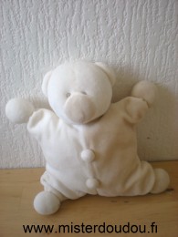 Jollybaby Ours Blanc beige - Très bon état