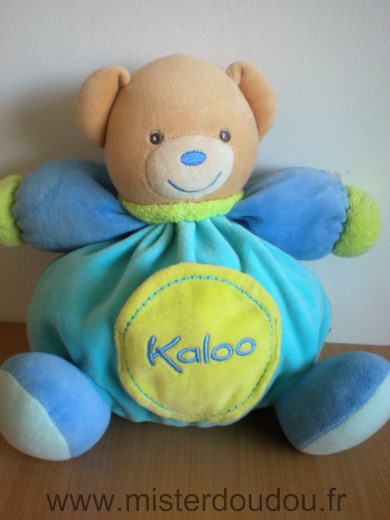 Kaloo Ours Bleu vert - Très bon état