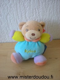 Kaloo Ours Bleu vert violet orange - Très bon état