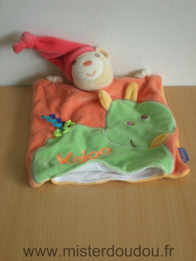 Kaloo Ours Orange ver bonnet rouge - Très bon état