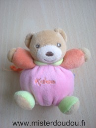 Kaloo Ours Rose orange vert - Très bon état