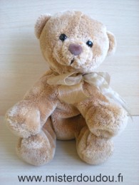 Maxita Ours Marron ruban soie marron - Très bon état