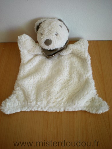Nicotoy Ours Ecru foulard marron - Très bon état