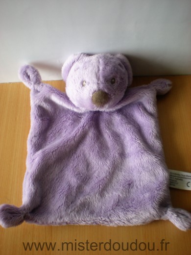 Nicotoy Ours Simba toys mauve - Très bon état