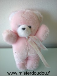 Nounours Ours Rose en peluche - Très bon état