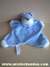 Plush et company Ours Bleu blanc - Très bon état