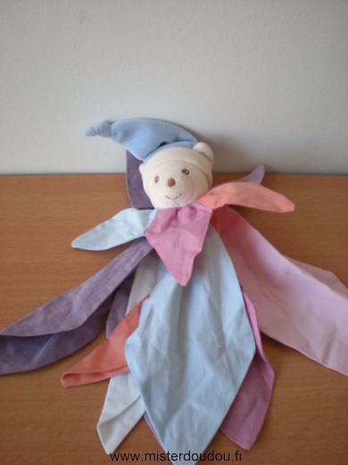 Takinou Ours Pétals de fleur en étoile orange mauve bleu rose - Très bon état
