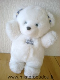 Tartine et chocolat Ours Blanc en peluche yeux bleus - Très bon état
