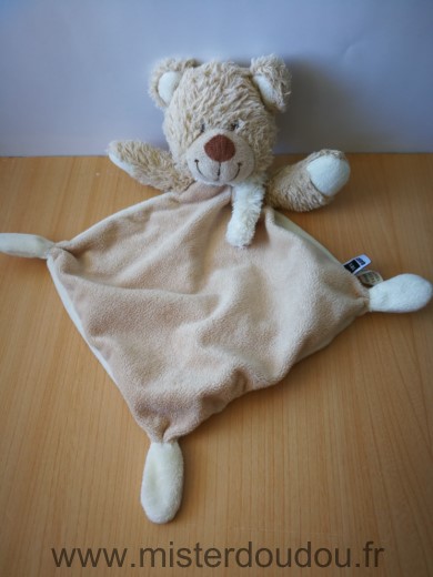 Tex Ours Beige ecru losange - Très bon état
