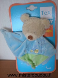 Tex Ours Bleu vert avec tracteur arbres - Neuf