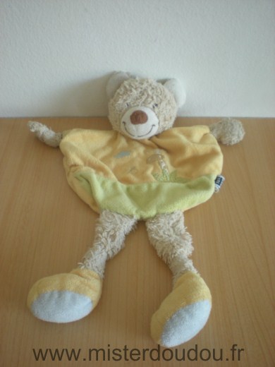 Tex Ours Jaune vert motif girafe - Mauvais état