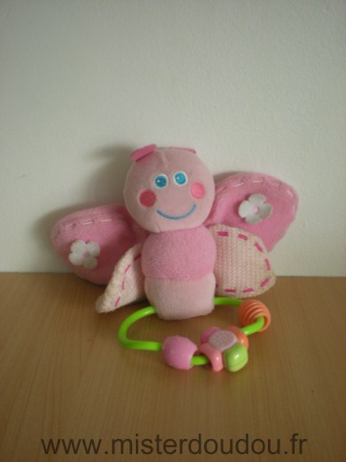 Playgro Papillon Rose - Très bon état