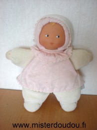 Corolle Poupée Blanc robe rose - Très bon état
