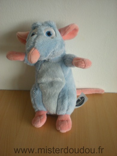 Disney Rat Remy de ratatouille bleu rose - Très bon état
