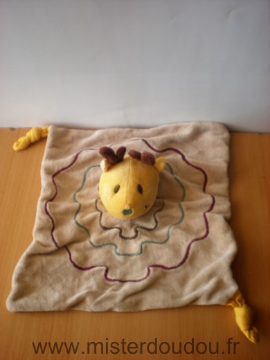 Pommette Renne Cerf elan beige jaune - Très bon état