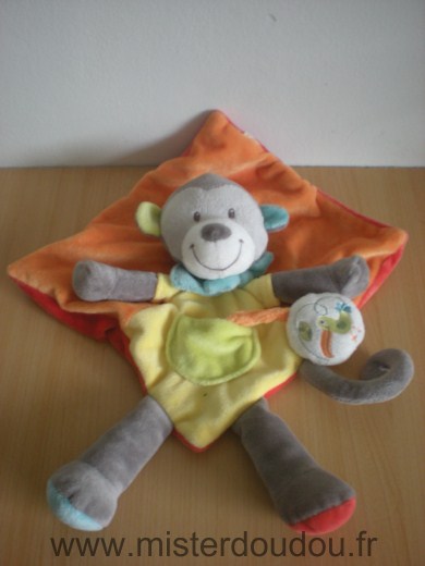 Kiabi baby Singe Orange jaune gris - Très bon état